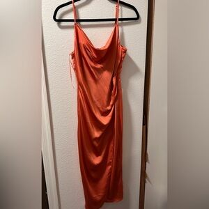 re:named Raya Satin Slip Dress